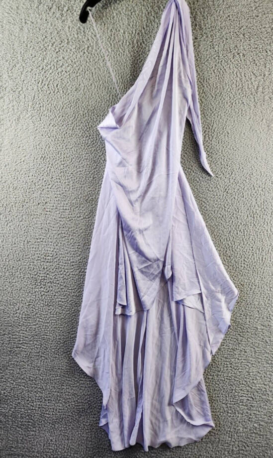 Steve Madden Whitney One Shoulder Dress Women's S Pastel Lilac Asymmetric Neck~