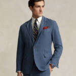 Polo Ralph Lauren Polo Soft Modern Linen Suit Jacket Men's 40R Corsair Blue