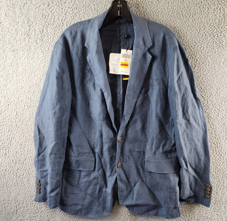 Polo Ralph Lauren Polo Soft Modern Linen Suit Jacket Men's 40R Corsair Blue