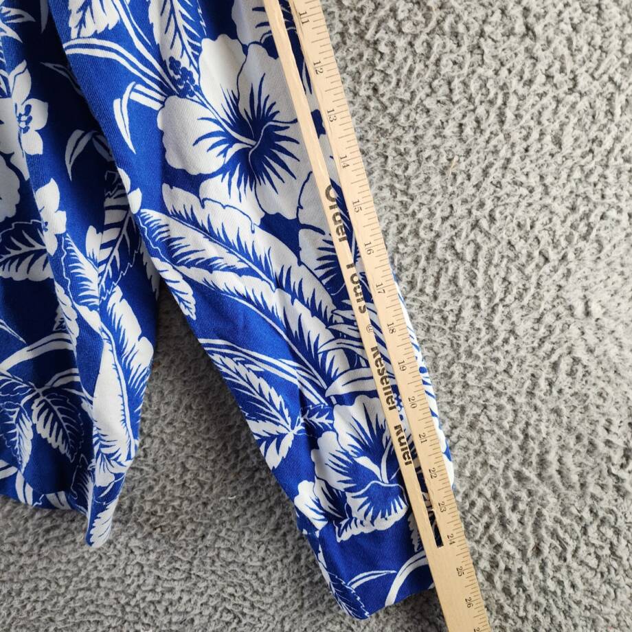 Polo Ralph Lauren Tropical Floral Spa Terry Hoodie Men's L Blue/White Pullover