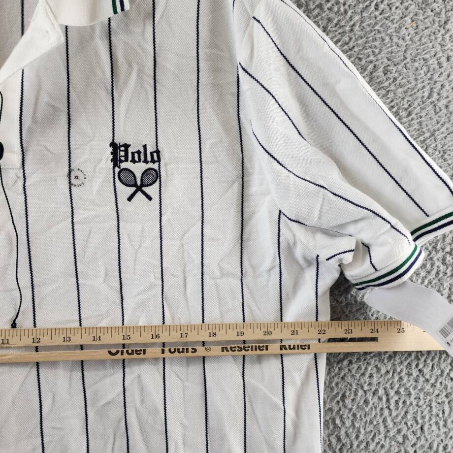 Polo Ralph Lauren Classic-Fit Embroidered Mesh Polo Shirt Men's XL White