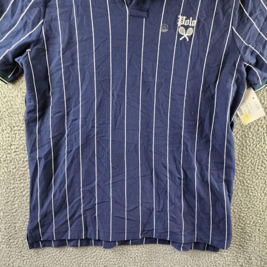 Polo Ralph Lauren Classic-Fit Embroidered Mesh Polo Shirt Men's L Newport Navy