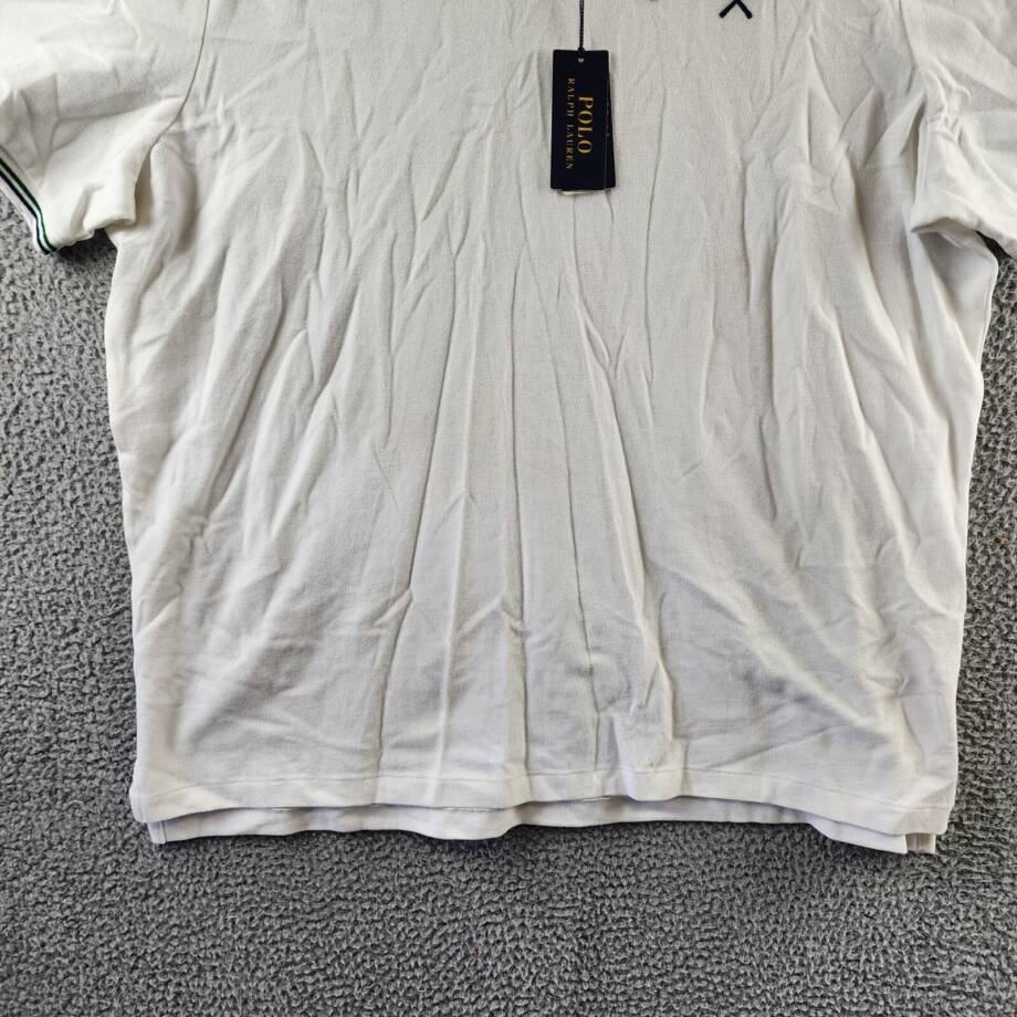 Polo Ralph Lauren Classic-Fit Embroidered Mesh Polo Shirt Men's XXL White