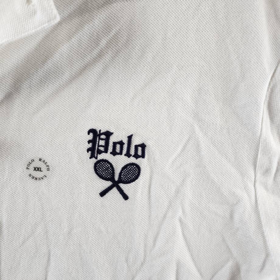 Polo Ralph Lauren Classic-Fit Embroidered Mesh Polo Shirt Men's XXL White
