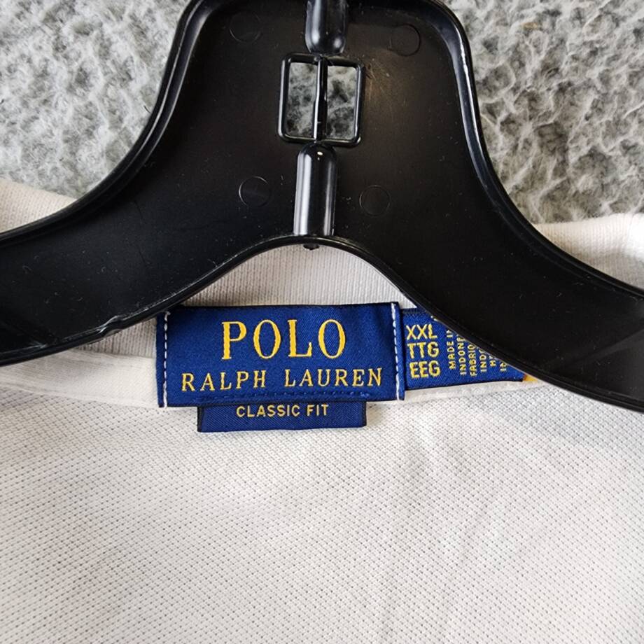 Polo Ralph Lauren Classic-Fit Embroidered Mesh Polo Shirt Men's XXL White