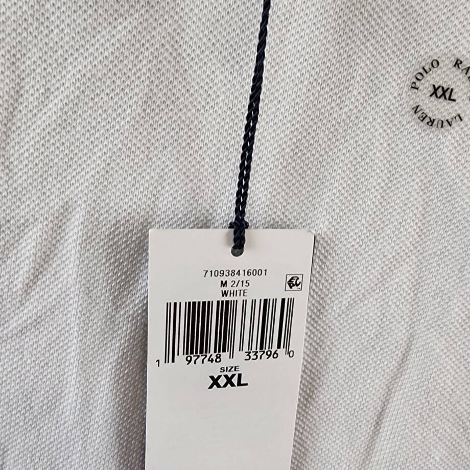 Polo Ralph Lauren Classic-Fit Embroidered Mesh Polo Shirt Men's XXL White