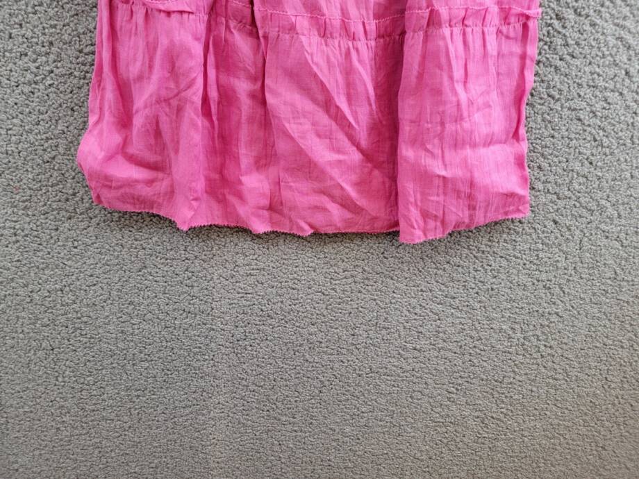 Sea Cole Smocked Sleeveless Dress Big Girls 10Y Pink Back Zip Closure