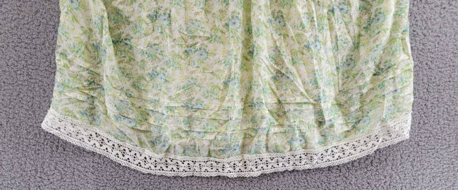 Free People Shea Printed Mini Dress Women's S Undersea Combo Button Back Closure
