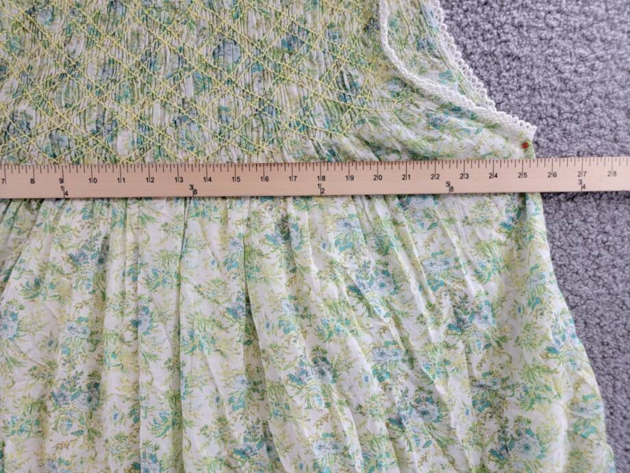 Free People Shea Printed Mini Dress Women's S Undersea Combo Button Back Closure