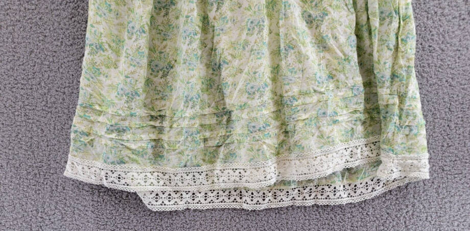Free People Shea Printed Mini Dress Women's S Undersea Combo Button Back Closure