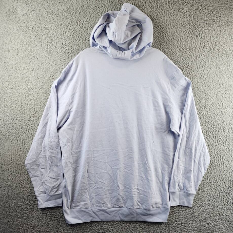 Lacoste Regular Fit Tee Shirt with Hood and Drawstring Men's 3XL Light Blue