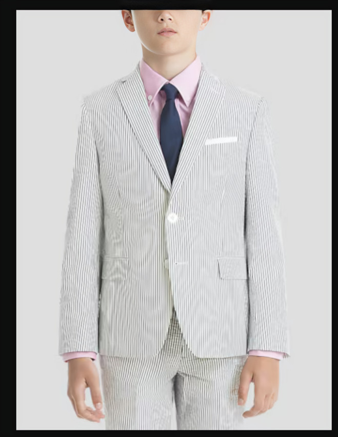 Lauren Ralph Lauren UltraFlex Classic-Fit Seersucker Sport Coat Boys 20R White