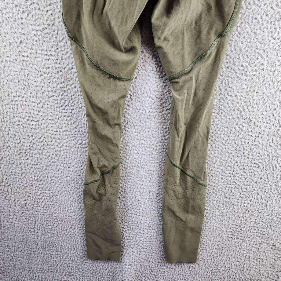 Lululemon High Waisted Mesh Leggings Women's Army Green Pull On