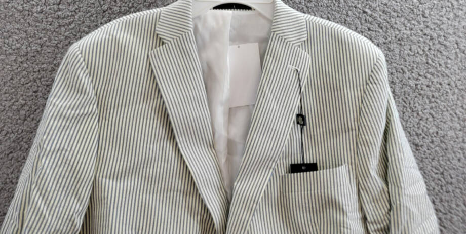 Lauren Ralph Lauren UltraFlex Classic-Fit Seersucker Sport Coat Boys 20R White