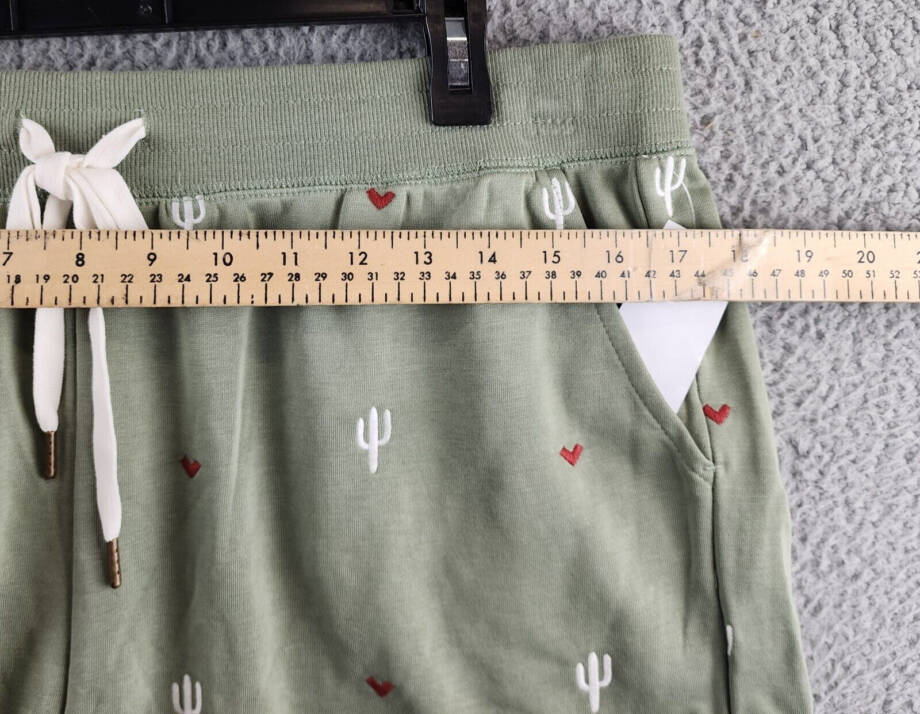 Pj Savage Loungewear Wild Lands Short Women's L Light Olive Drawstring Waistband