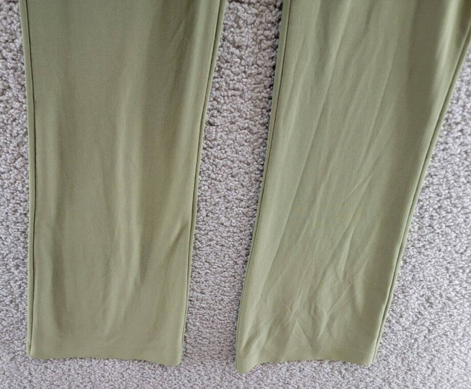 Norma Kamali Bootcut Pants Women's XS Military Wide Waistband Pull-On Style +