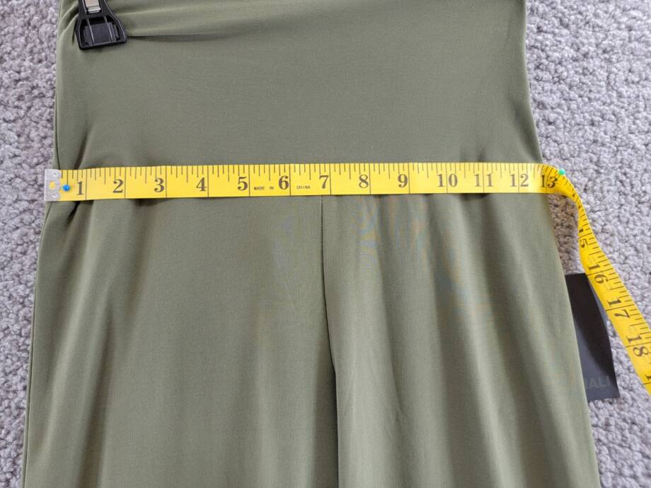 Norma Kamali Bootcut Pants Women's XS Military Wide Waistband Pull-On Style +