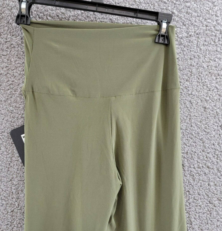 Norma Kamali Bootcut Pants Women's XS Military Wide Waistband Pull-On Style +