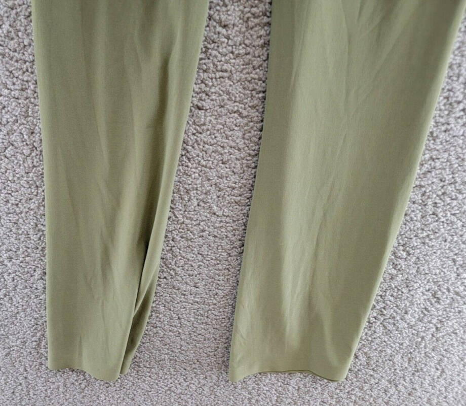 Norma Kamali Bootcut Pants Women's XS Military Wide Waistband Pull-On Style +