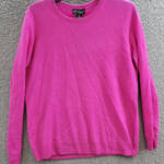 C by Bloomingdale's Cashmere Crewneck Sweater Women's XL Cherry Blossom Pullover