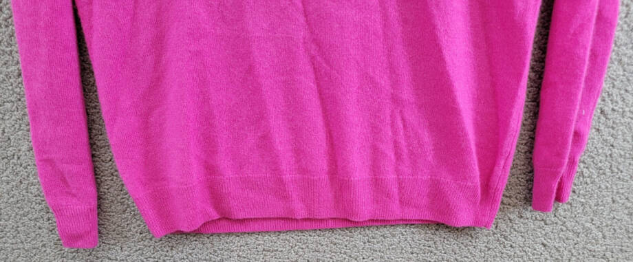 C by Bloomingdale's Cashmere Crewneck Sweater Women's XL Cherry Blossom Pullover