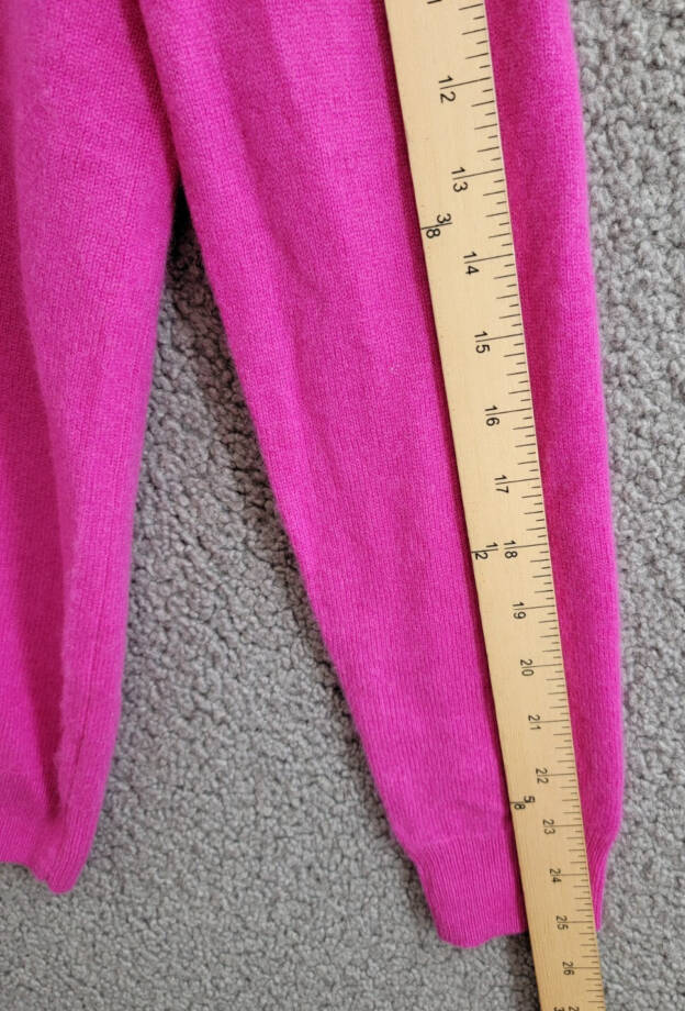 C by Bloomingdale's Cashmere Crewneck Sweater Women's XL Cherry Blossom Pullover