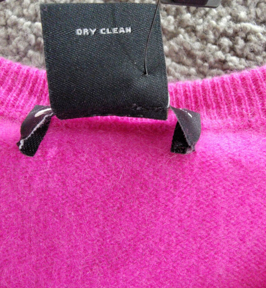 C by Bloomingdale's Cashmere Crewneck Sweater Women's XL Cherry Blossom Pullover