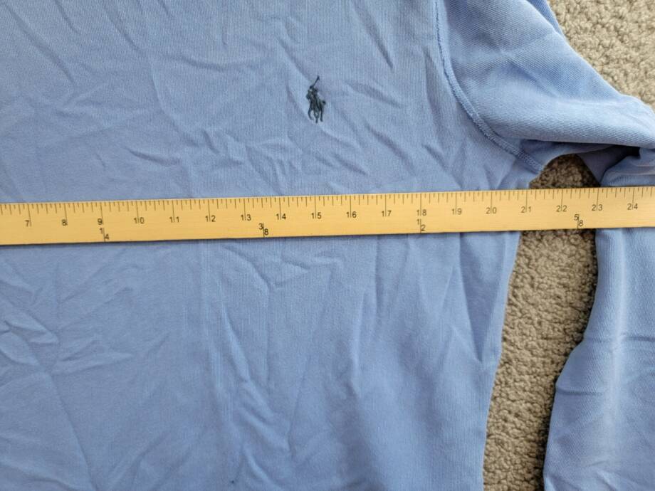 Polo Ralph Lauren Spa Terry Sweatshirt Men's M Light Blue Long Sleeve Pullover