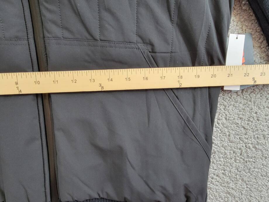 BASS OUTDOOR Mixed Media Zip-Front Hooded Sweater Jacket Men's M Black Pockets