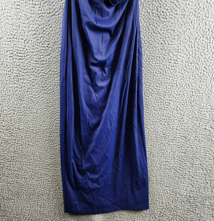 Torn by Ronny Kobo Selena Strapless Cutout Rosette Bodycon Dress Women's XS Navy