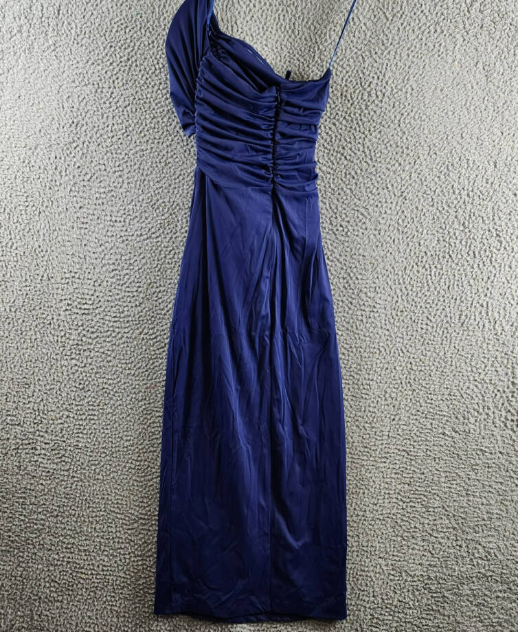Torn by Ronny Kobo Selena Strapless Cutout Rosette Bodycon Dress Women's XS Navy