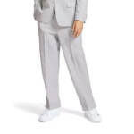 Nautica Pindot Dress Pants Big Boys 10 Light Gray Pockets Zip Hook & Bar Closure