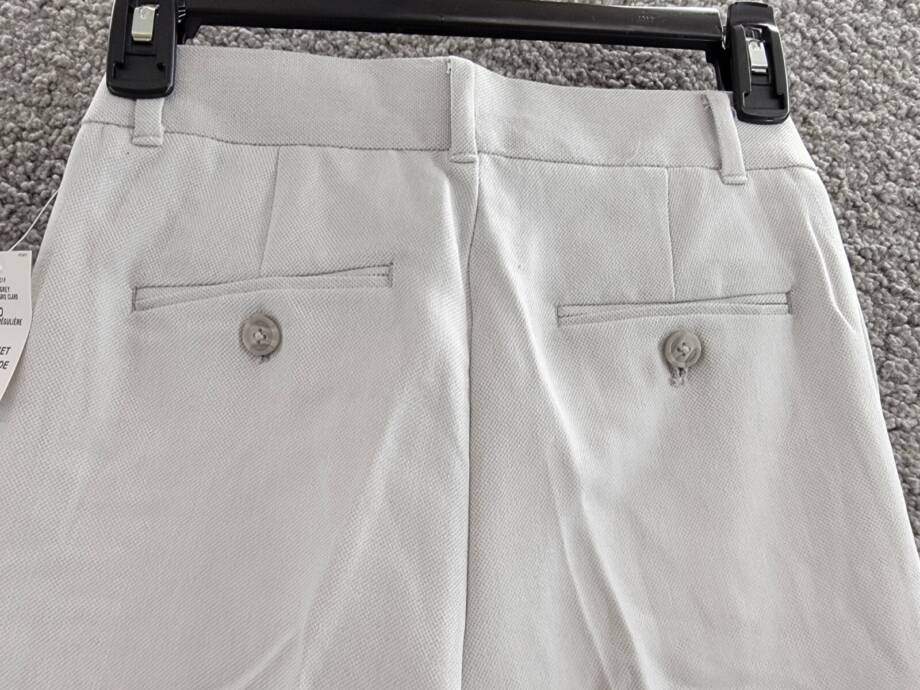 Nautica Pindot Dress Pants Big Boys 10 Light Gray Pockets Zip Hook & Bar Closure