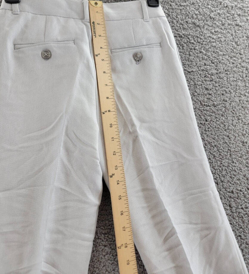 Nautica Pindot Dress Pants Big Boys 10 Light Gray Pockets Zip Hook & Bar Closure