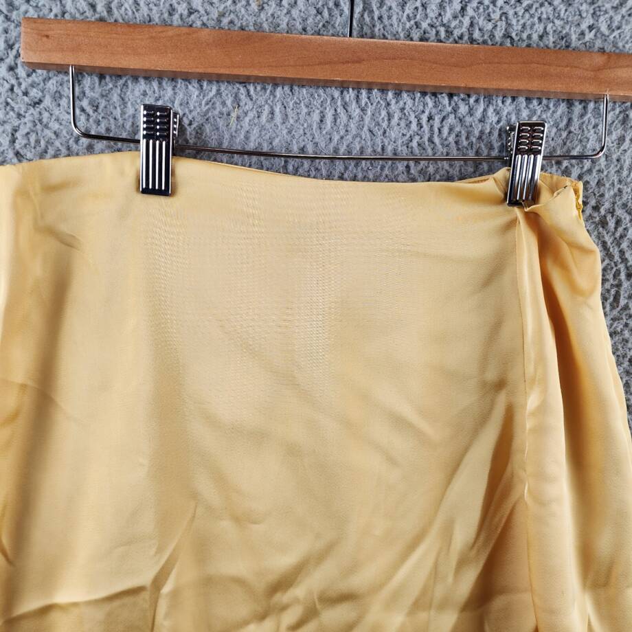 1.State Solid Side Slit A-line Mini Skirt Women's Cornsilk Side Zip Closure 4