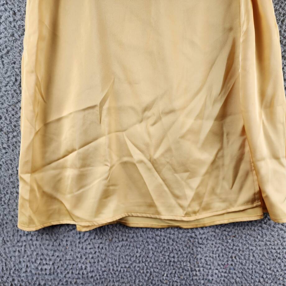 1.State Solid Side Slit A-line Mini Skirt Women's Cornsilk Side Zip Closure 4