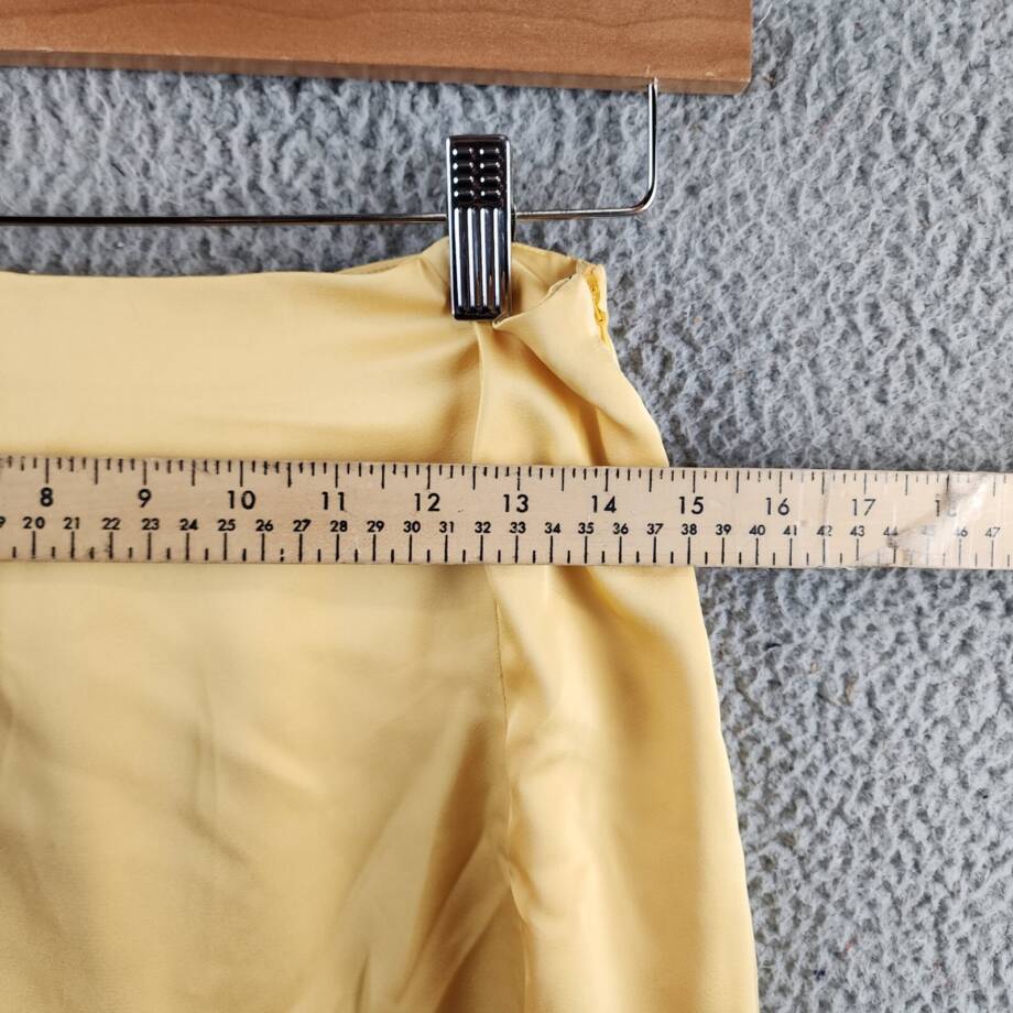 1.State Solid Side Slit A-line Mini Skirt Women's Cornsilk Side Zip Closure 4