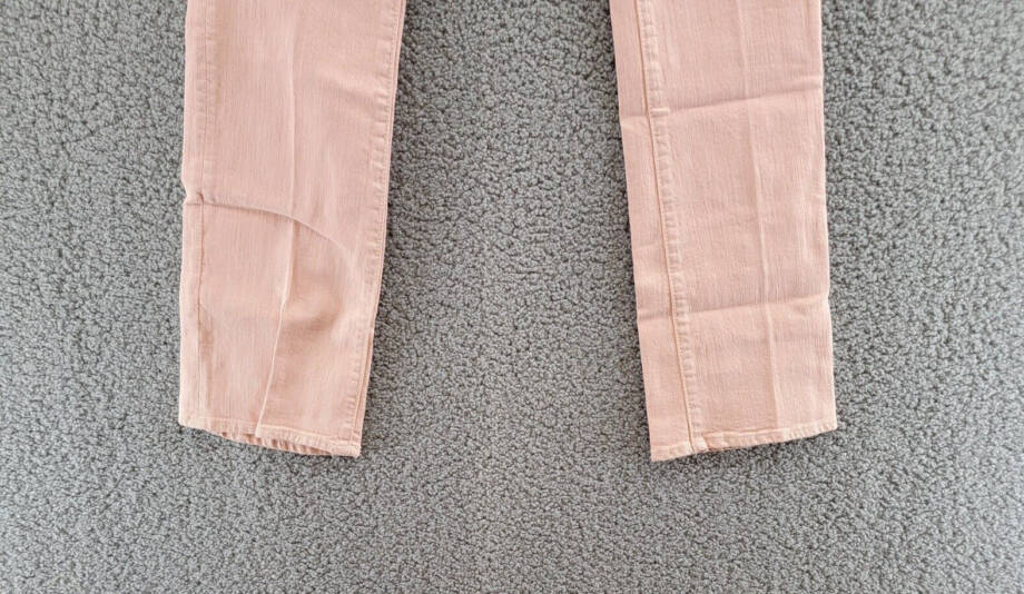 Mother The Insider Hover High Rise Straight Jeans Women 26 Peach Parfait
