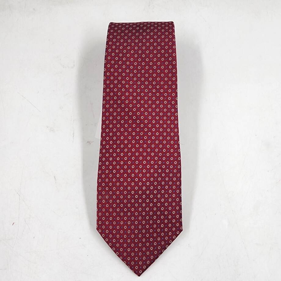 The Men's Store at Bloomingdale's Dots Neat Silk Classic Tie Men's 8 Red Pointed
