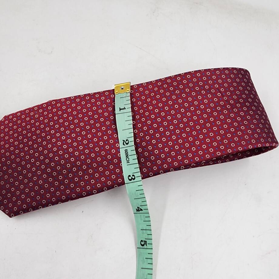 The Men's Store at Bloomingdale's Dots Neat Silk Classic Tie Men's 8 Red Pointed