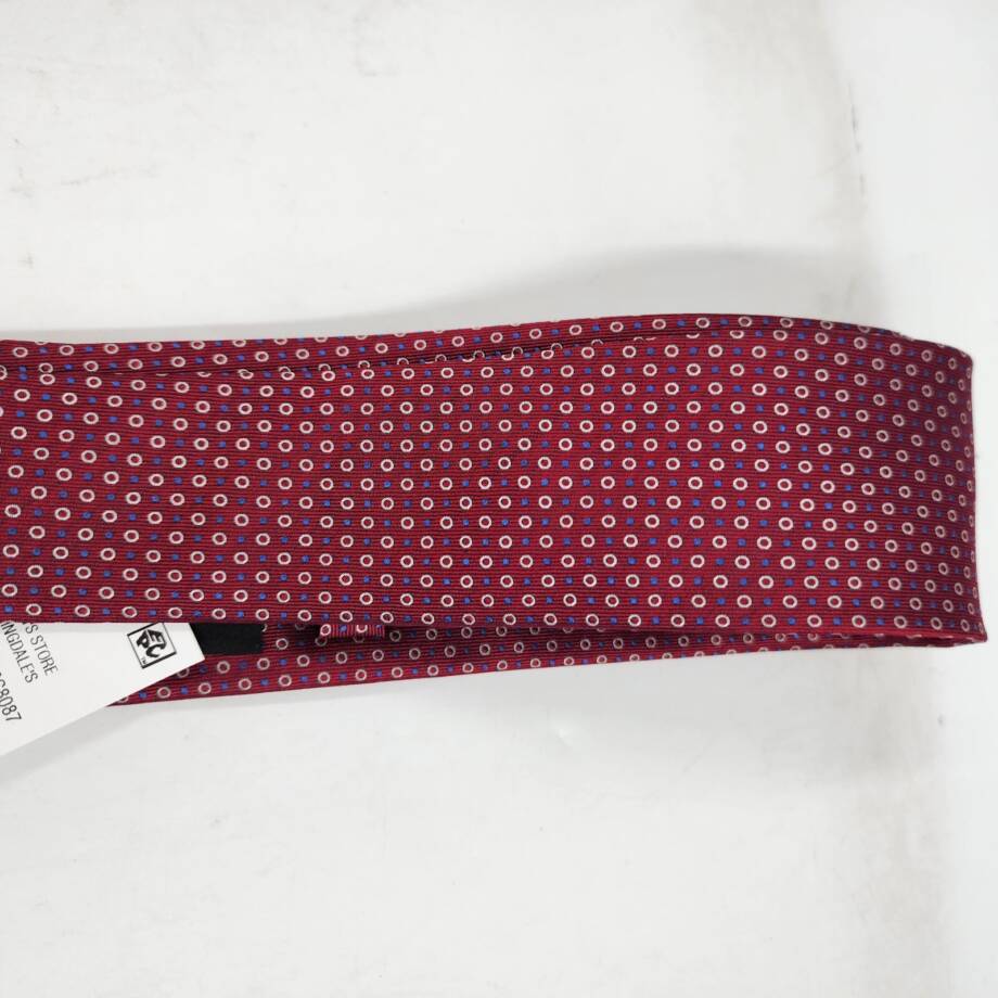 The Men's Store at Bloomingdale's Dots Neat Silk Classic Tie Men's 8 Red Pointed