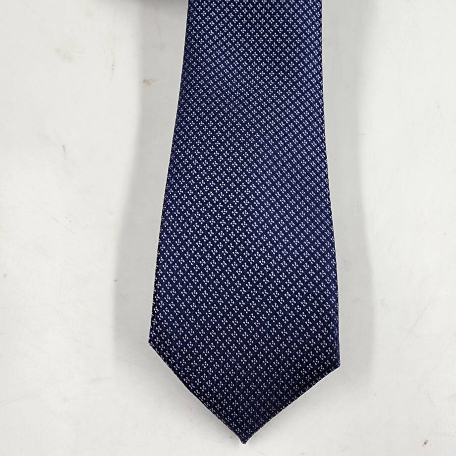 The Men's Store at Bloomingdale's Classic Silk Tie Men's 6 Navy Square Pattern