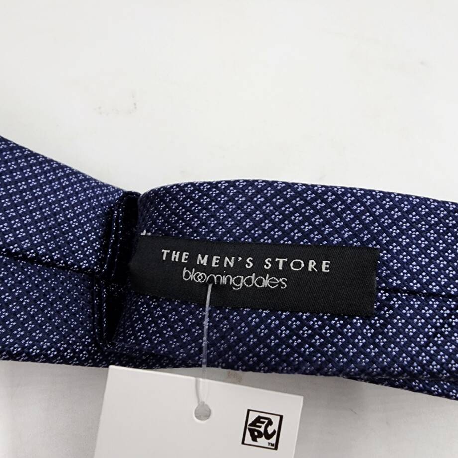 The Men's Store at Bloomingdale's Classic Silk Tie Men's 6 Navy Square Pattern