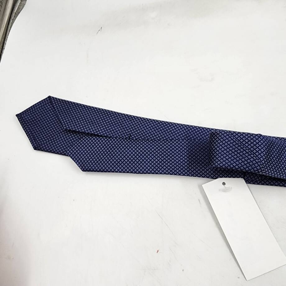 The Men's Store at Bloomingdale's Classic Silk Tie Men's 6 Navy Square Pattern