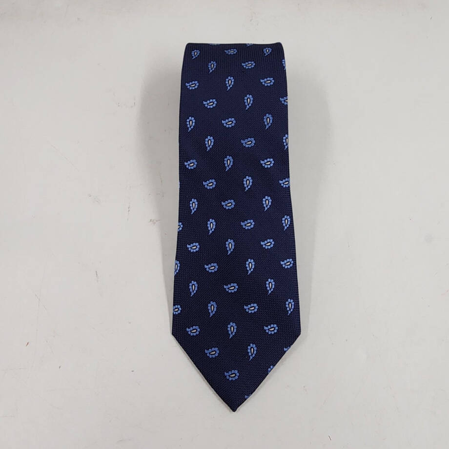 The Men's Store at Bloomingdale's Scattered Paisley Silk Classic Tie Mens 8 Navy