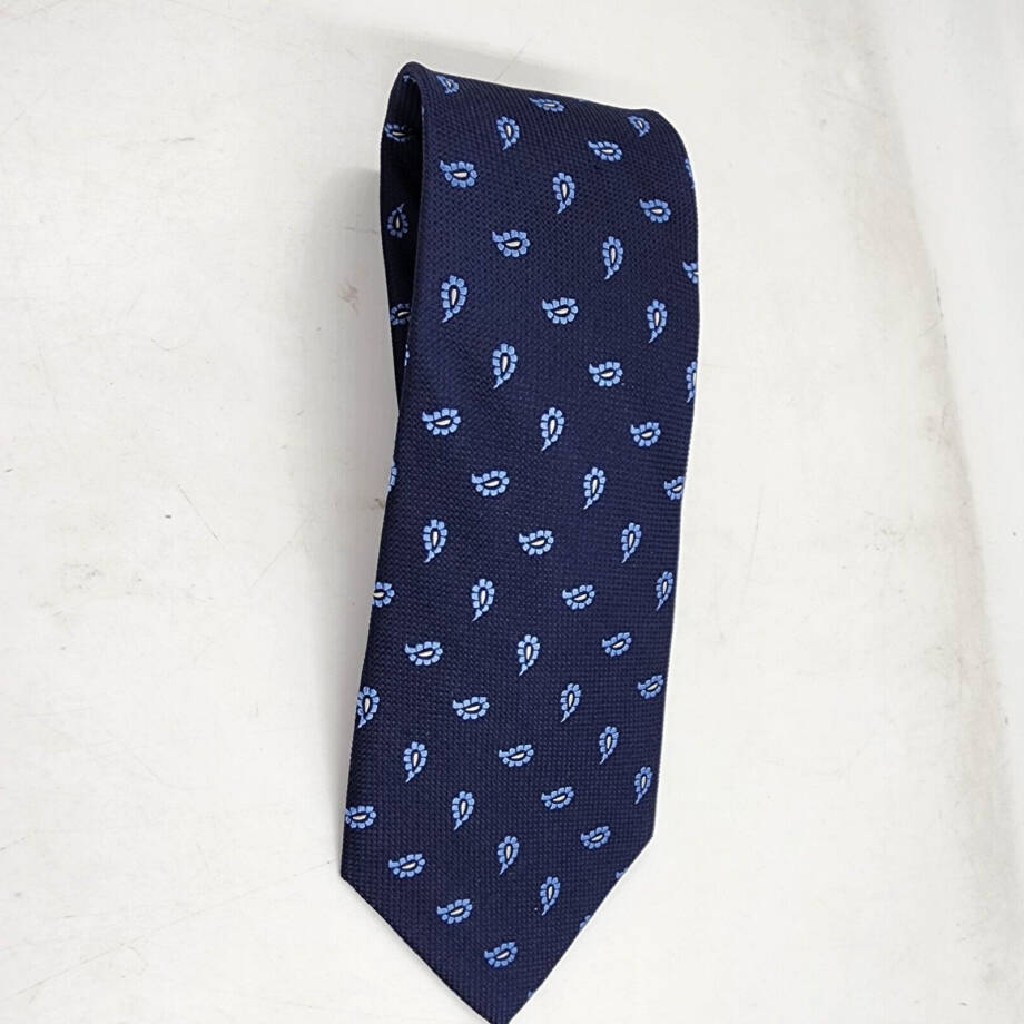 The Men's Store at Bloomingdale's Scattered Paisley Silk Classic Tie Mens 8 Navy