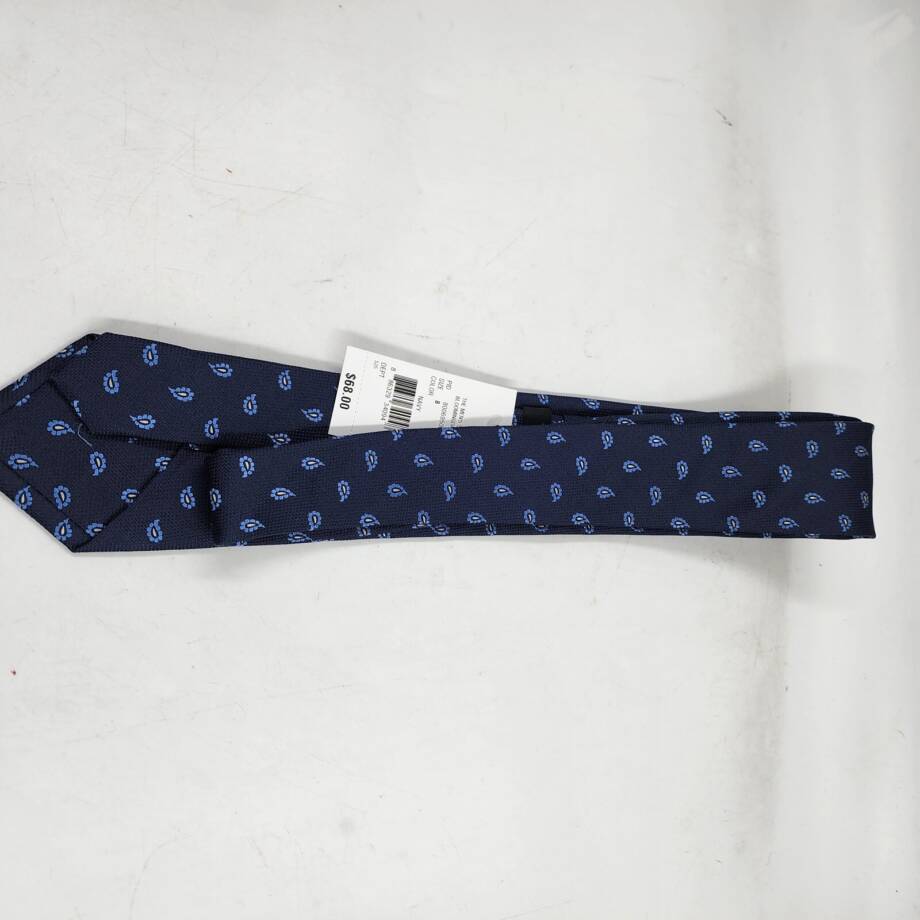 The Men's Store at Bloomingdale's Scattered Paisley Silk Classic Tie Mens 8 Navy