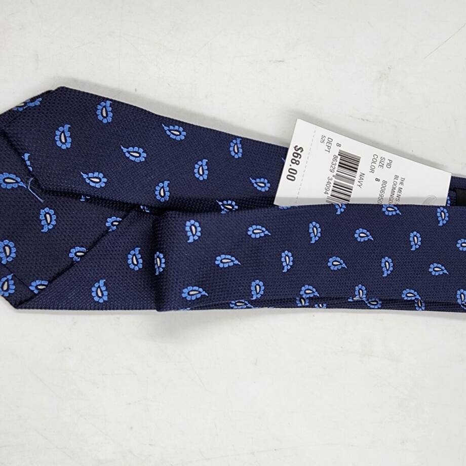 The Men's Store at Bloomingdale's Scattered Paisley Silk Classic Tie Mens 8 Navy