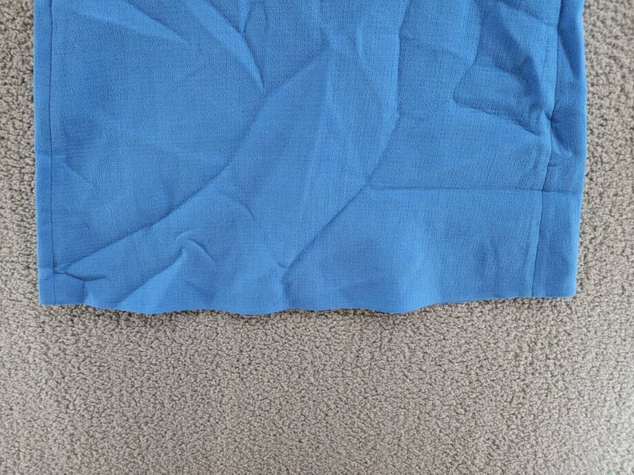 Lafayette 148 New York Sleeveless Wool Yoke Dress Women's Sonic Blue Back Zip 10