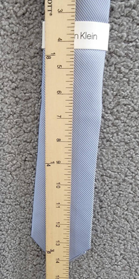 Calvin Klein Mini-Stripe Solid Tie Men's One Size Light Blue Classic Design